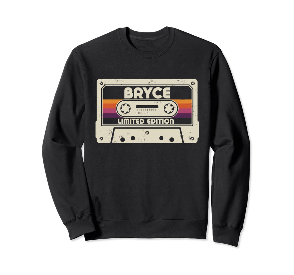 Bryce First Name Cassette Tape Sweatshirt - Novelty Apparel for Adults - T-Shirt, Sweatshirt, Hoodie