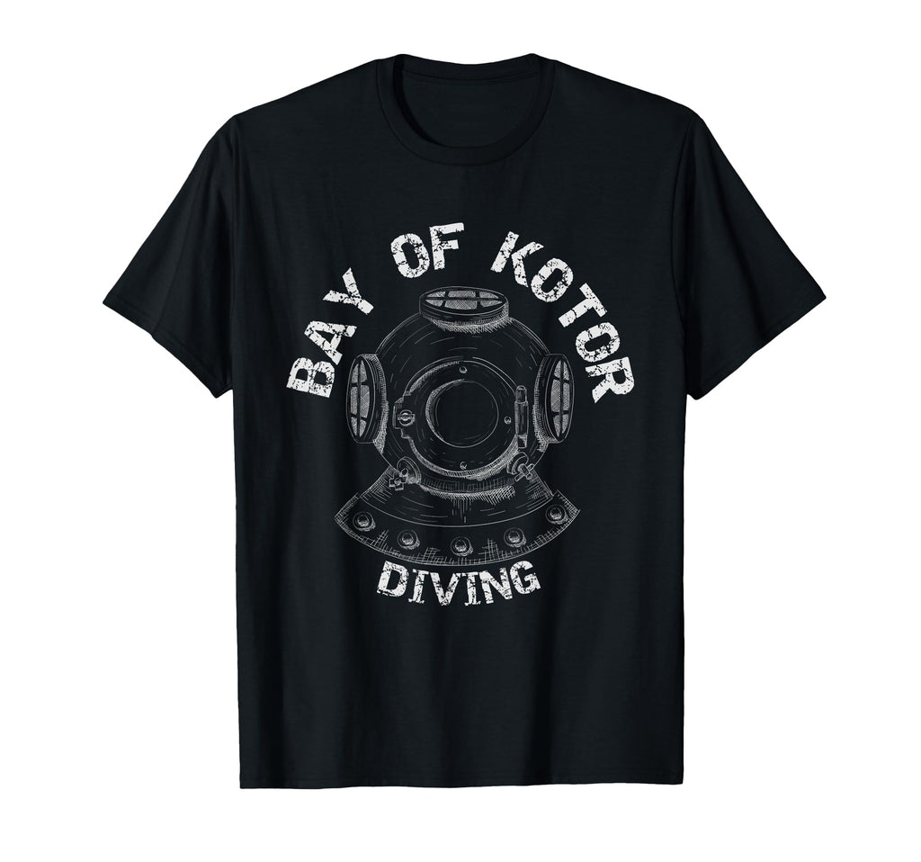Bay Kotor Montenegro Diving Dive T-Shirt - Custom Art Print for Adults - T-Shirt, Sweatshirt, Hoodie