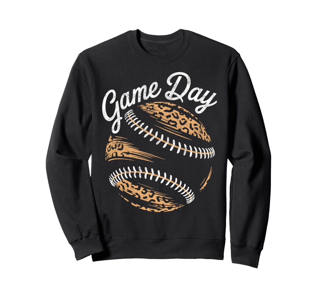 Baseball Game Day Mom Grandma Sweatshirt - Custom Art Print Men Women - T-Shirt, Sweatshirt, Hoodie
