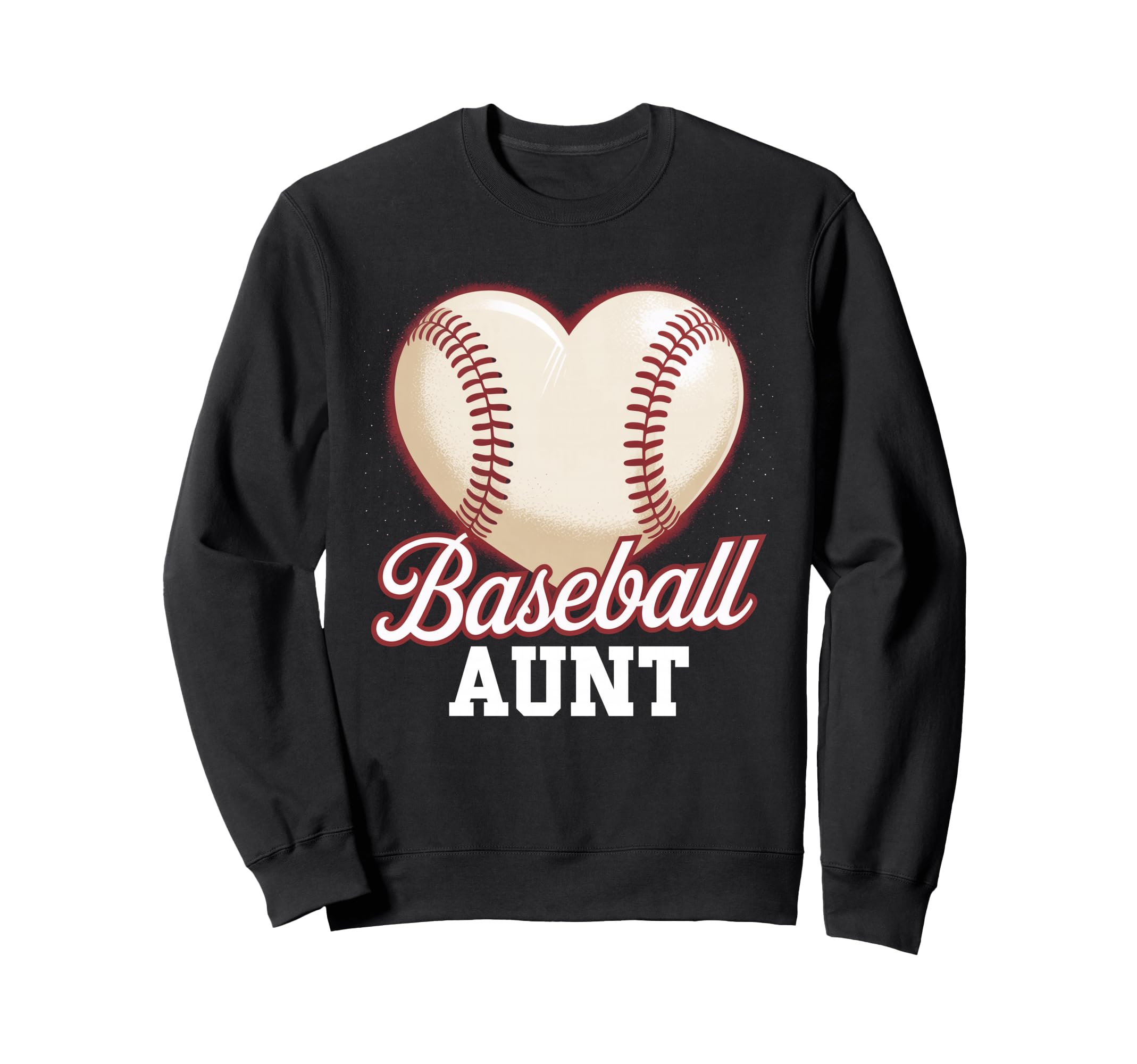 Heart Baseball Aunt Mothers Day Sweatshirt - Aesthetic Graphic for Adults - T-Shirt, Sweatshirt, Hoodie