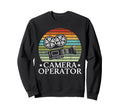 Cameraman Video Film Camera Sweatshirt - Minimalist Print Men Women - T-Shirt, Sweatshirt, Hoodie