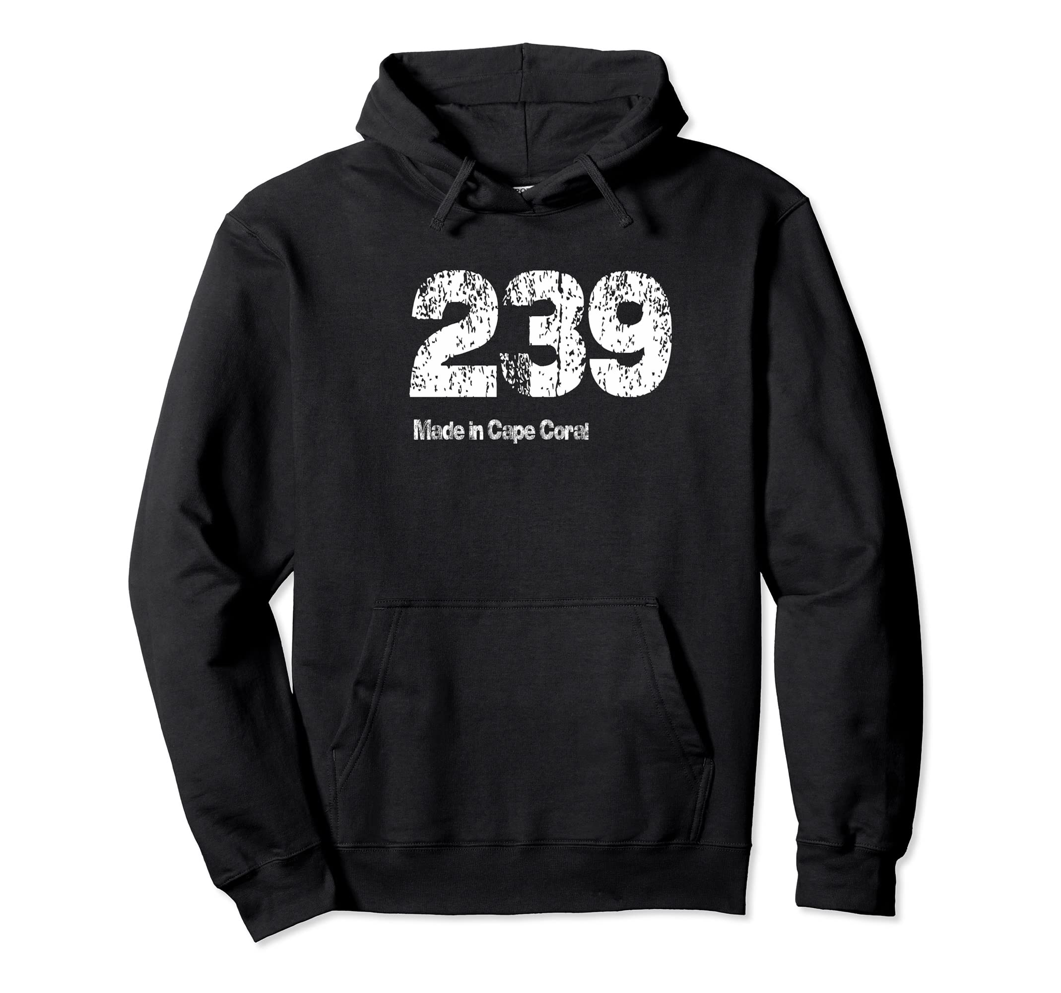 239 Made Cape Coral Distressed Hoodie - Casual Everyday Wear Unisex - T-Shirt, Sweatshirt, Hoodie