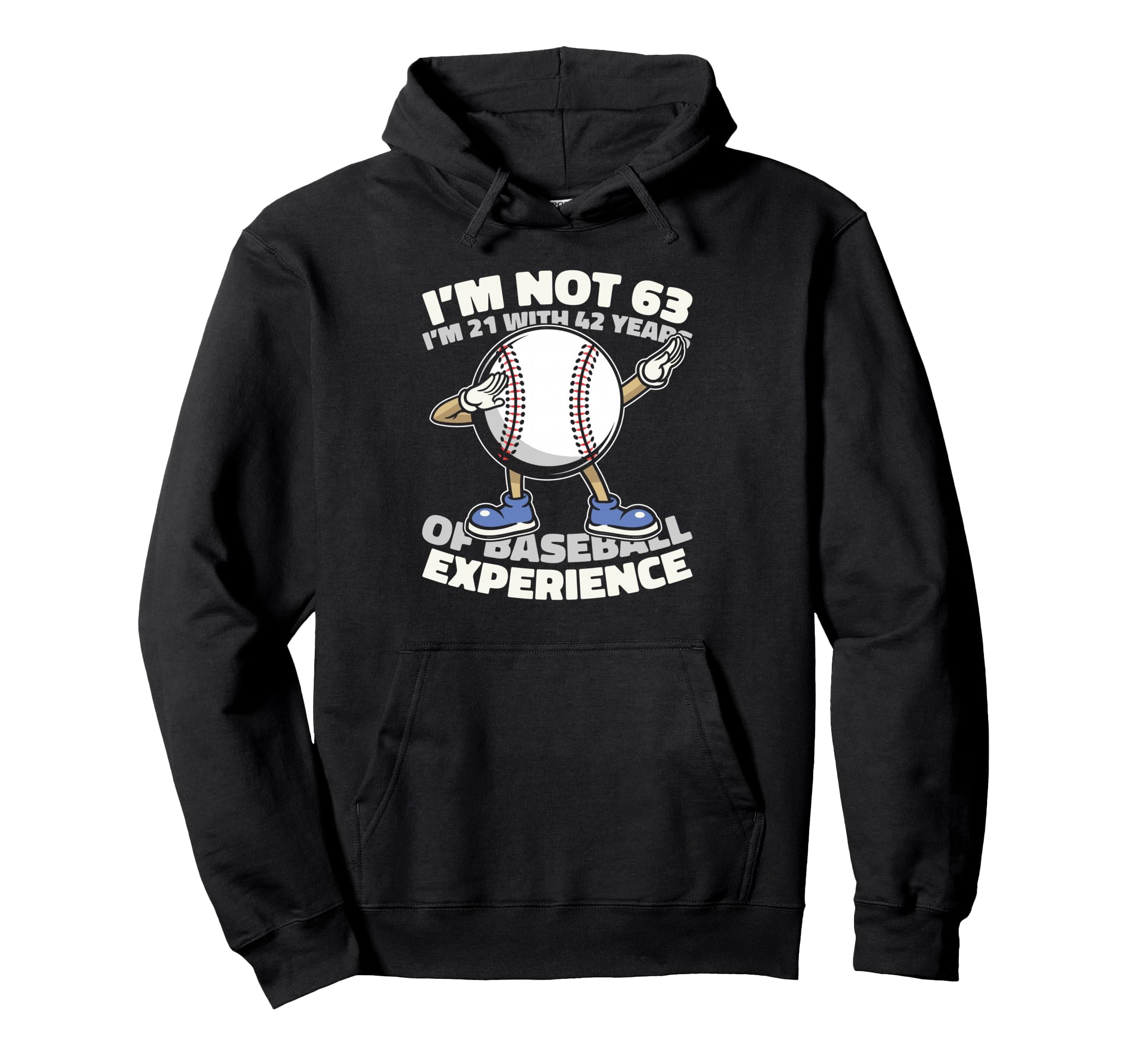 63Th Birthday Baseball Player Team Hoodie - Minimalist Print Unisex - T-Shirt, Sweatshirt, Hoodie