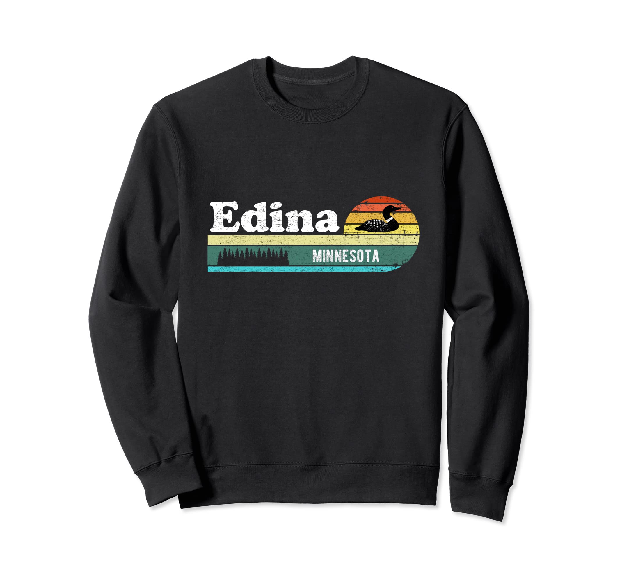 Edina Minnesota Mn Distressed Gift Sweatshirt - Aesthetic Graphic Unisex - T-Shirt, Sweatshirt, Hoodie