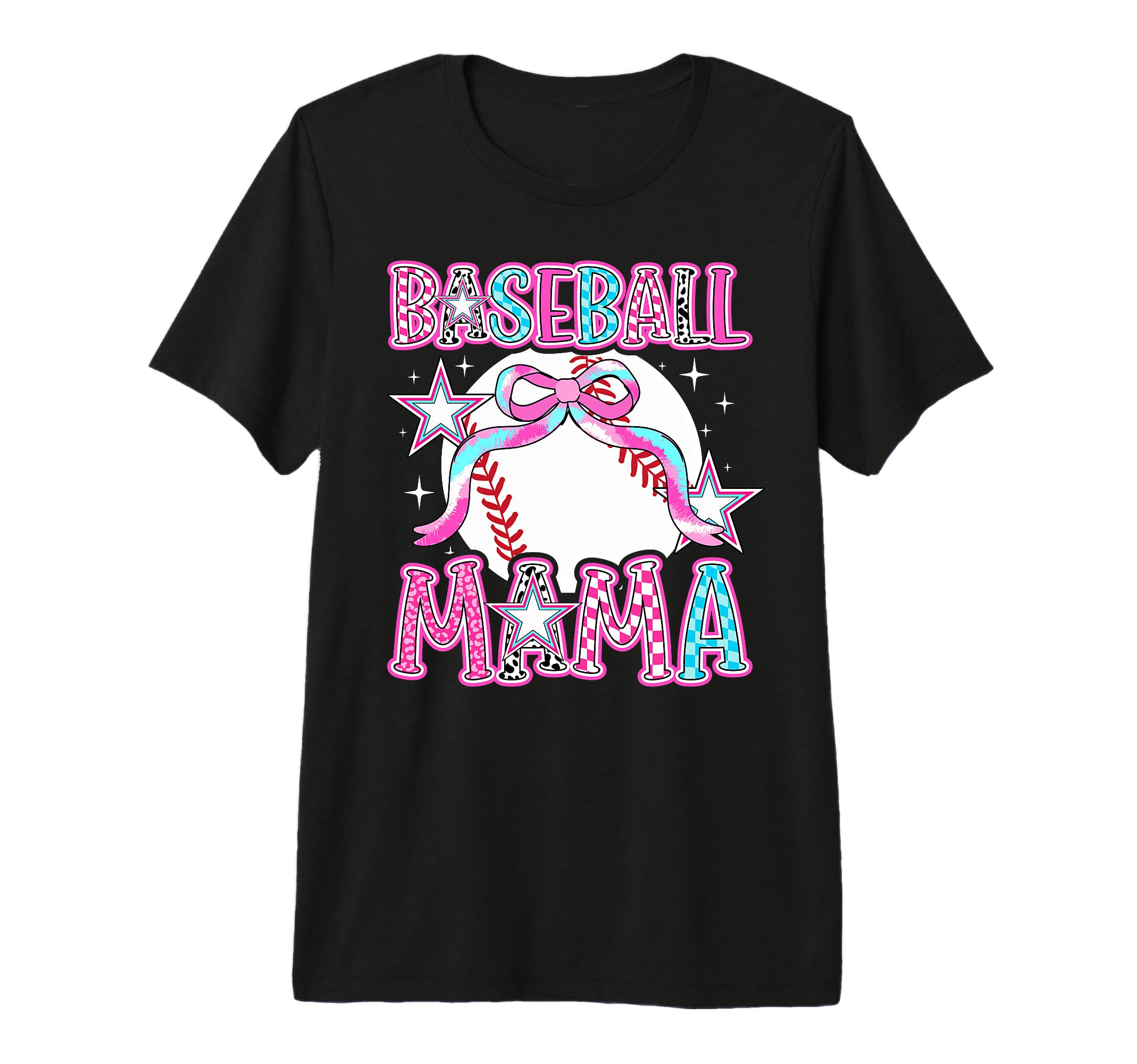 Baseball Mama Coquette Baseball Mom T-Shirt - Custom Art Print Unisex - T-Shirt, Sweatshirt, Hoodie