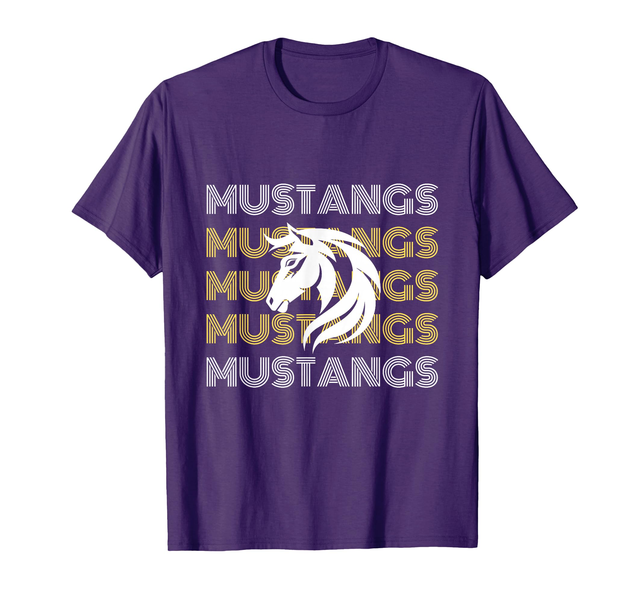 Mustangs Pride School Sports Team T-Shirt - Minimalist Print Men Women - T-Shirt, Sweatshirt, Hoodie