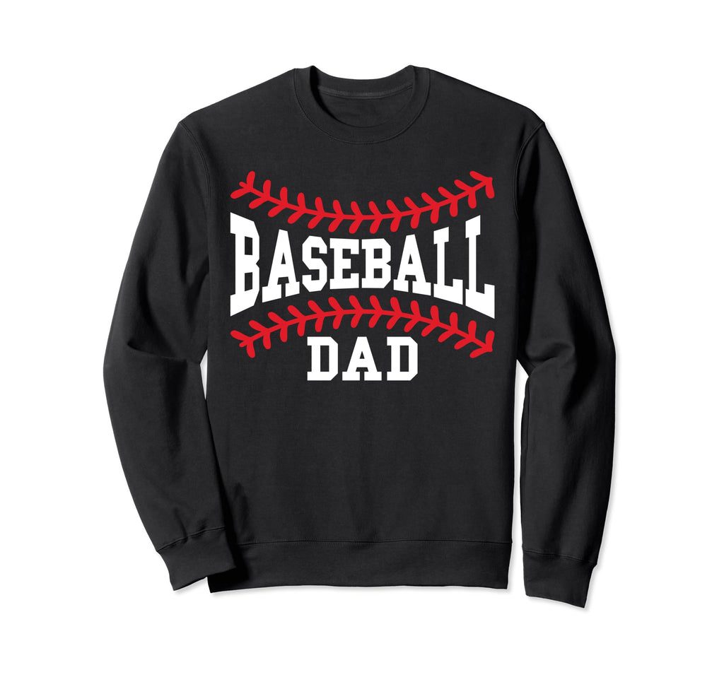 Baseball Dad Laces Little League Sweatshirt - Unique Graphic for Adults - T-Shirt, Sweatshirt, Hoodie