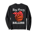 Busy Raising Ballers Funny Sweatshirt - Graphic Print for Adults - T-Shirt, Sweatshirt, Hoodie