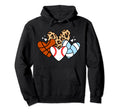 Baseball Volleyball Basketball Heart Hoodie - Custom Art Print Unisex - T-Shirt, Sweatshirt, Hoodie