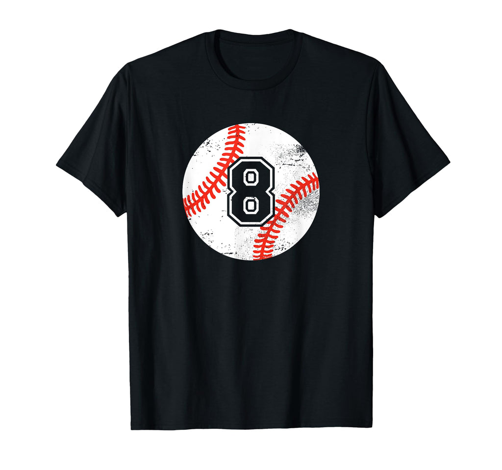 Baseball Player 8 Baseball Mom Dad T-Shirt - Trendy Graphic Men Women - T-Shirt, Sweatshirt, Hoodie