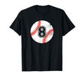 Baseball Player 8 Baseball Mom Dad T-Shirt - Trendy Graphic Men Women - T-Shirt, Sweatshirt, Hoodie