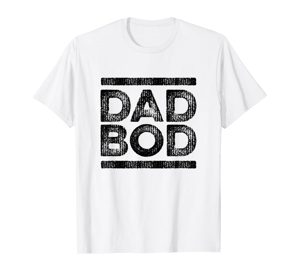 Dad Bod Faded Stripe 80S T-Shirt - Custom Art Print for Adults - T-Shirt, Sweatshirt, Hoodie