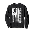 Soccer Coach Distressed American Flag Sweatshirt - Trendy Graphic Unisex - T-Shirt, Sweatshirt, Hoodie