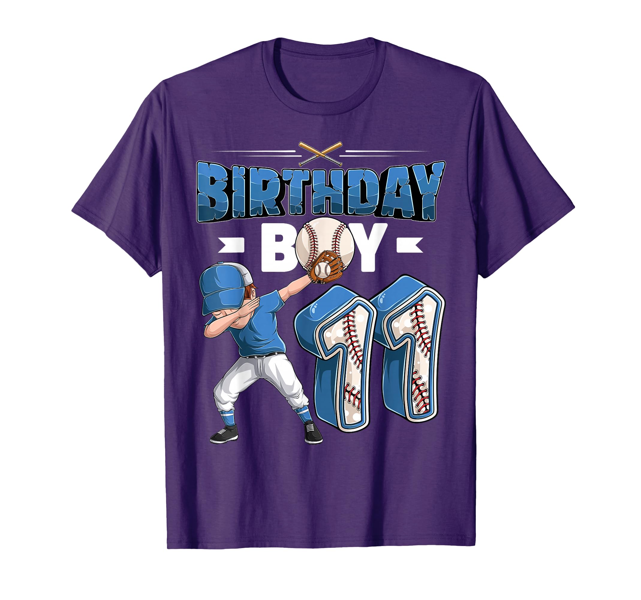 Dabbing 11 Year Old Baseball Player T-Shirt - Casual Everyday Wear Unisex - T-Shirt, Sweatshirt, Hoodie