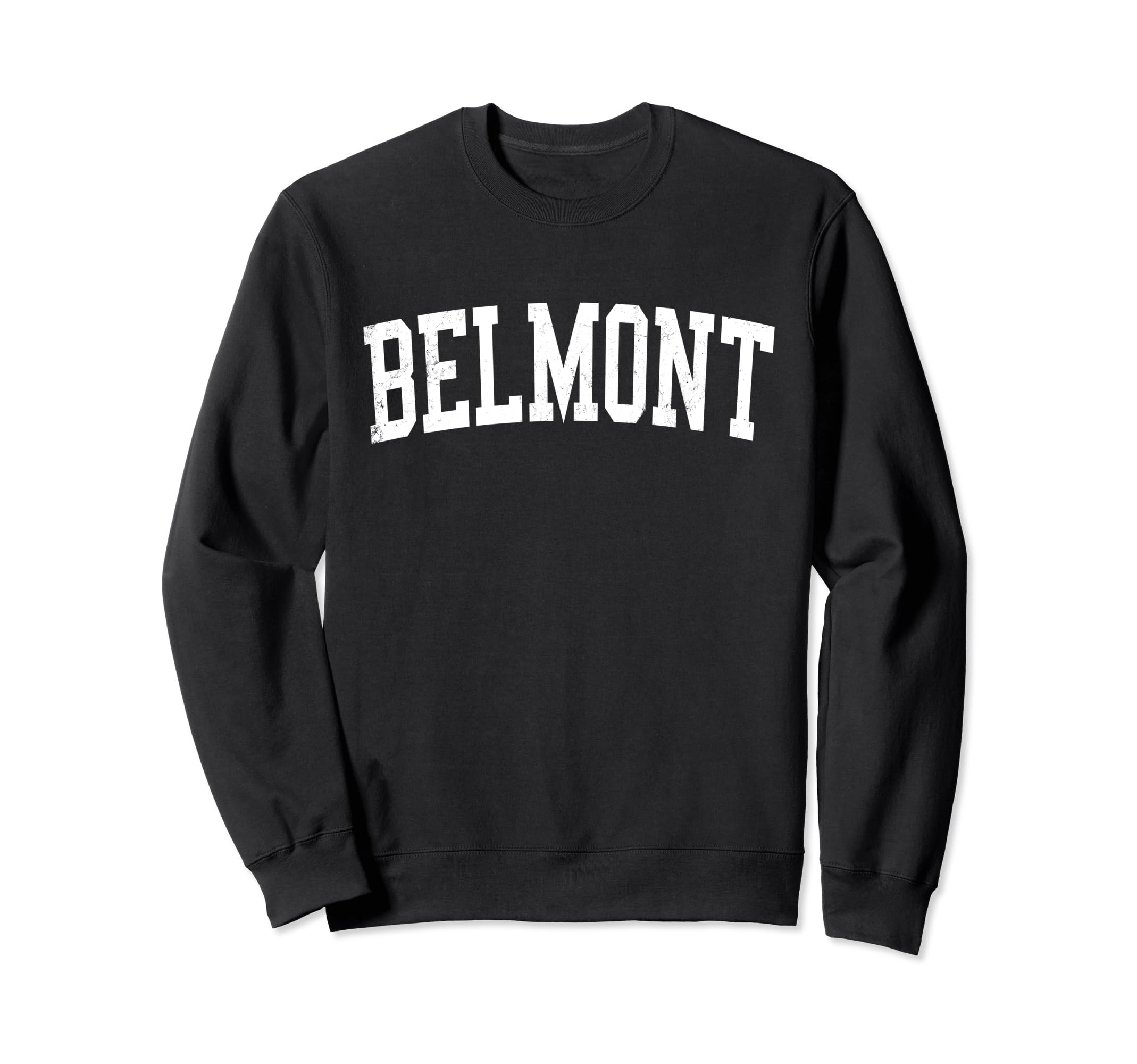 Belmont Nc Distressed White Sweatshirt - Casual Everyday Wear for Adults - T-Shirt, Sweatshirt, Hoodie