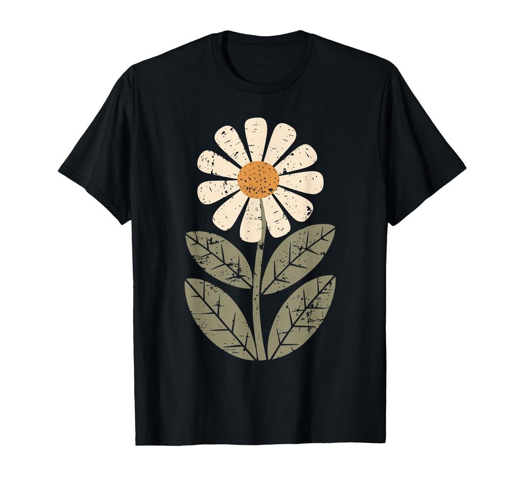 Daisy Flower Boho Art Floral Botanical T-Shirt - Graphic Print Unisex - T-Shirt, Sweatshirt, Hoodie