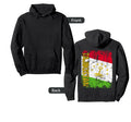 Tajikistan Flag Distressed Tajikistan Hoodie - Streetwear Style Unisex - T-Shirt, Sweatshirt, Hoodie