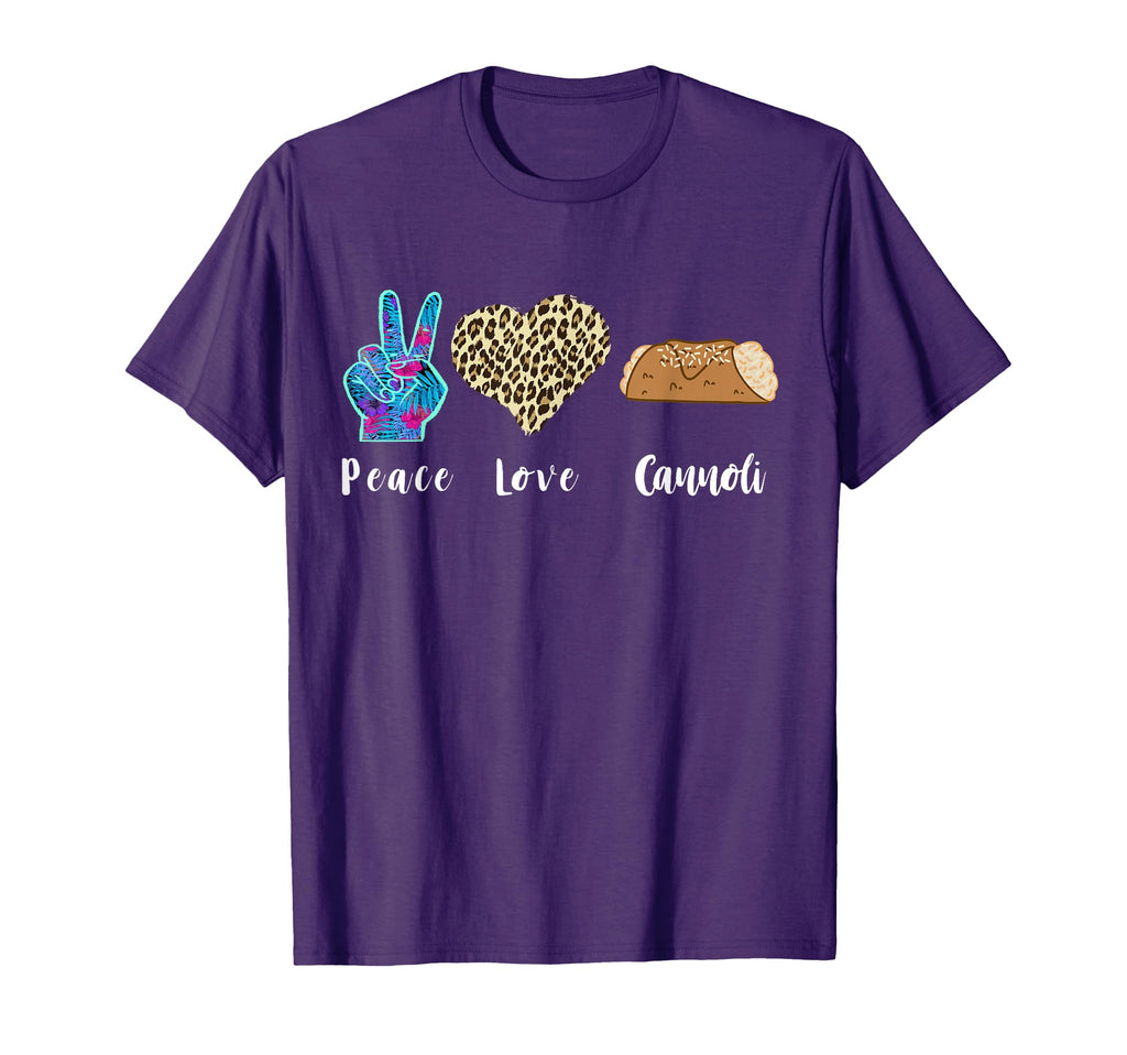 Italy Cannoli Lover Love Peace Italian T-Shirt - Trendy Graphic Men Women - T-Shirt, Sweatshirt, Hoodie