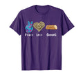 Italy Cannoli Lover Love Peace Italian T-Shirt - Trendy Graphic Men Women - T-Shirt, Sweatshirt, Hoodie