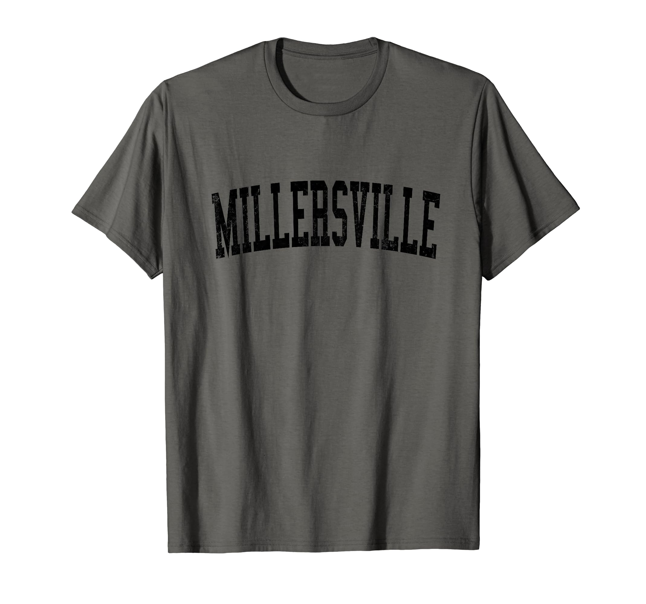 Millersville Pa Distressed Black Varsity T-Shirt - Graphic Print for Adults - T-Shirt, Sweatshirt, Hoodie