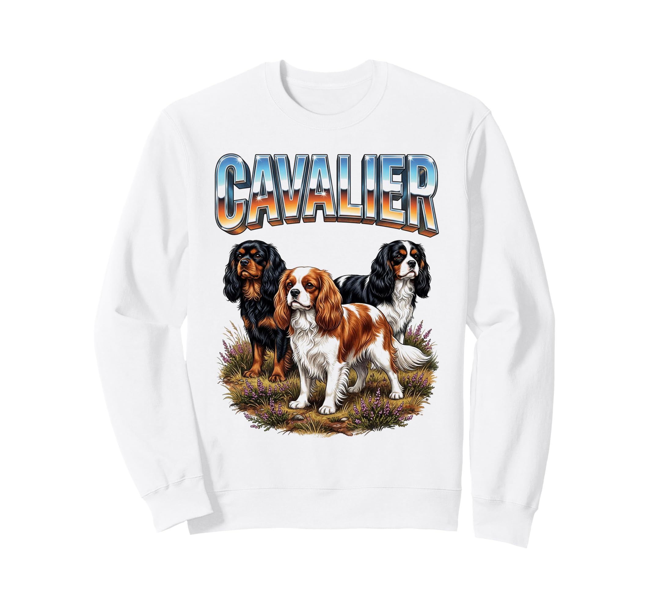 Cavalier King Charles Spaniel Dog Sweatshirt - Novelty Apparel for Adults - T-Shirt, Sweatshirt, Hoodie