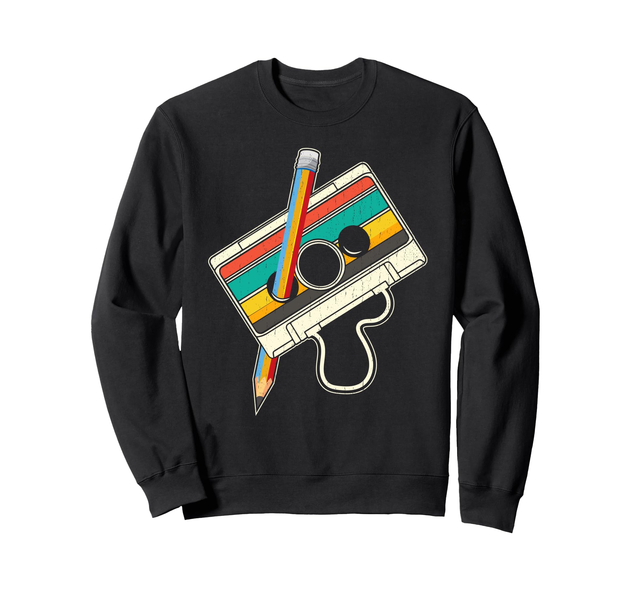 Funny Cassette Tape Sweatshirt - Custom Art Print Men Women - T-Shirt, Sweatshirt, Hoodie