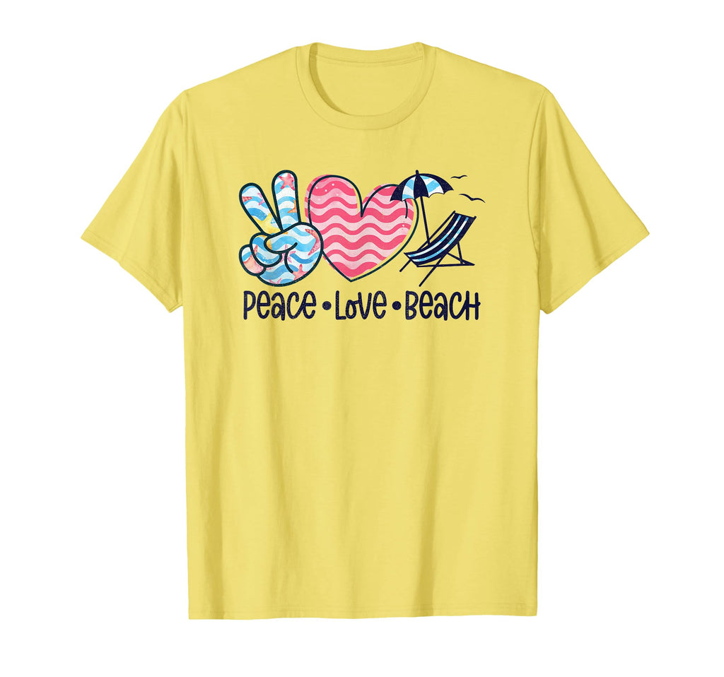 Peace Love Beach Fun Summer Vibes T-Shirt - Novelty Apparel Men Women - T-Shirt, Sweatshirt, Hoodie
