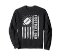 Football American Distressed Flag Sweatshirt - Novelty Apparel for Adults - T-Shirt, Sweatshirt, Hoodie