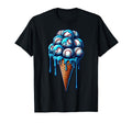 Baseball Ice Cream Watercolor Baseball T-Shirt - Unique Graphic Men Women - T-Shirt, Sweatshirt, Hoodie