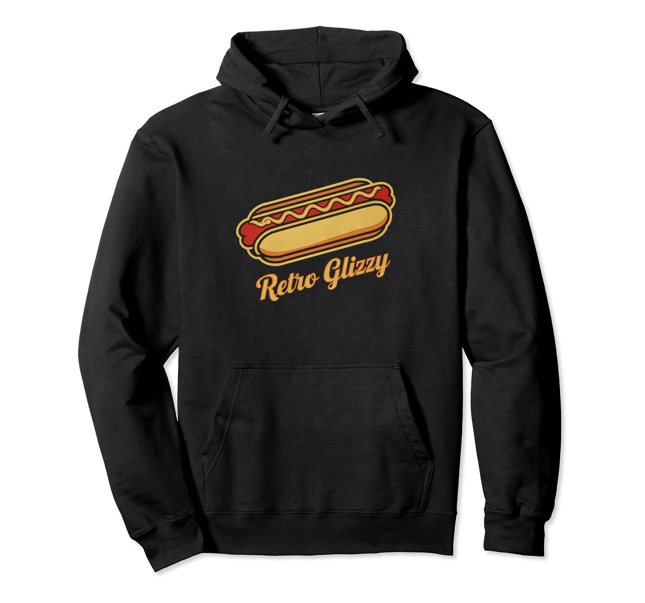 Glizzy 60S 70 Diner Hot Dog Hoodie - Casual Everyday Wear for Adults - T-Shirt, Sweatshirt, Hoodie