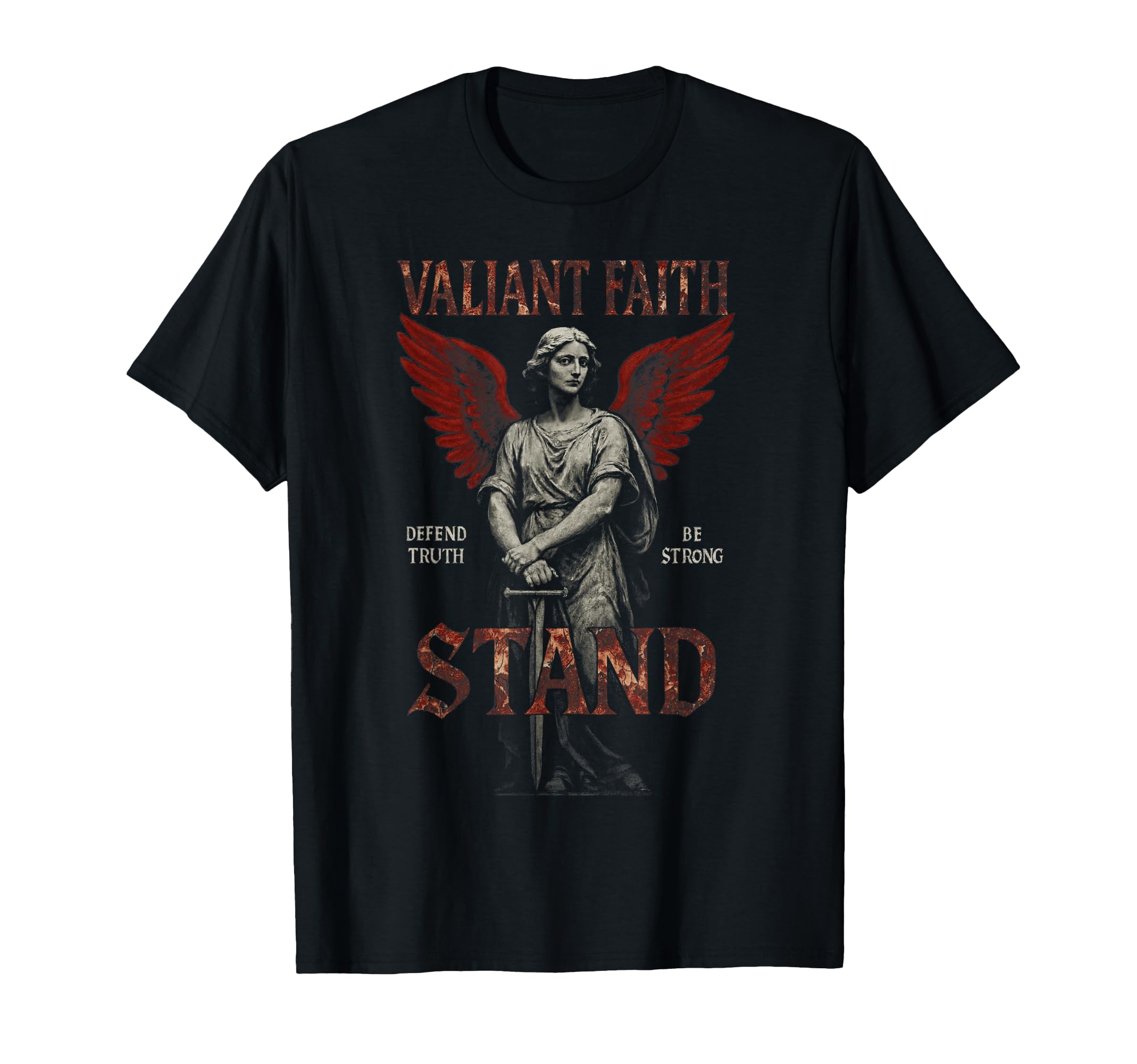 Valiant Faith Christian Edgy Y2K 90S T-Shirt - Trendy Graphic for Adults - T-Shirt, Sweatshirt, Hoodie