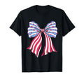 Patriotic Bow Stars Stripes T-Shirt - Fun Novelty Design Men Women - T-Shirt, Sweatshirt, Hoodie
