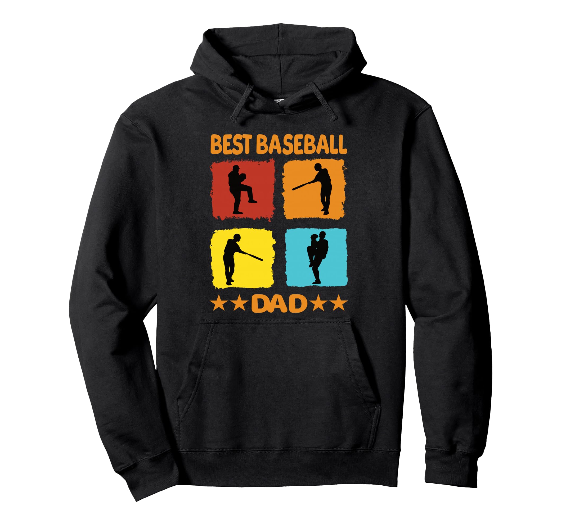 Best Baseball Dad Baseball Baseball Hoodie - Graphic Print for Adults - T-Shirt, Sweatshirt, Hoodie