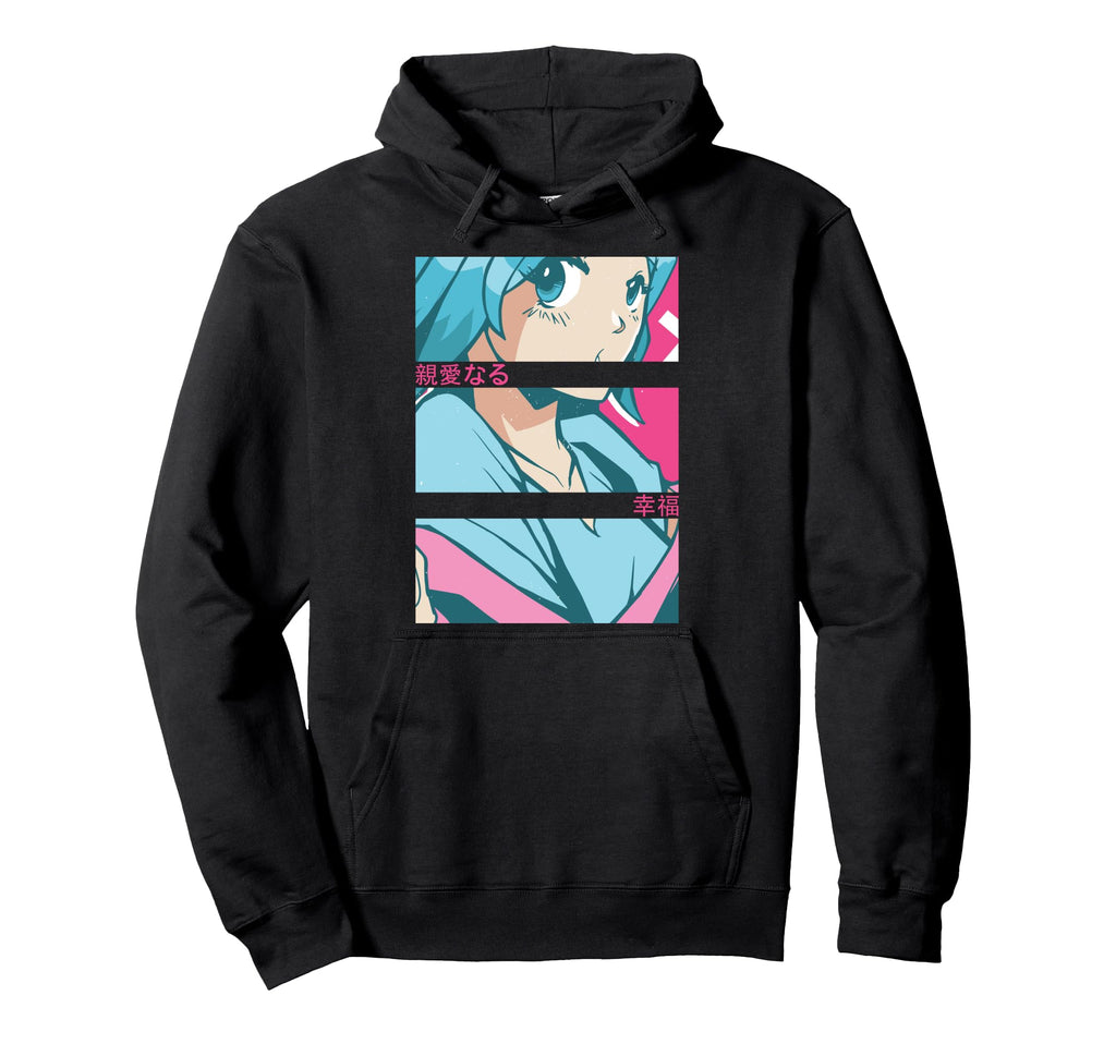 Anime Eyes Japan Culture Art Japanese Hoodie - Aesthetic Graphic Unisex - T-Shirt, Sweatshirt, Hoodie