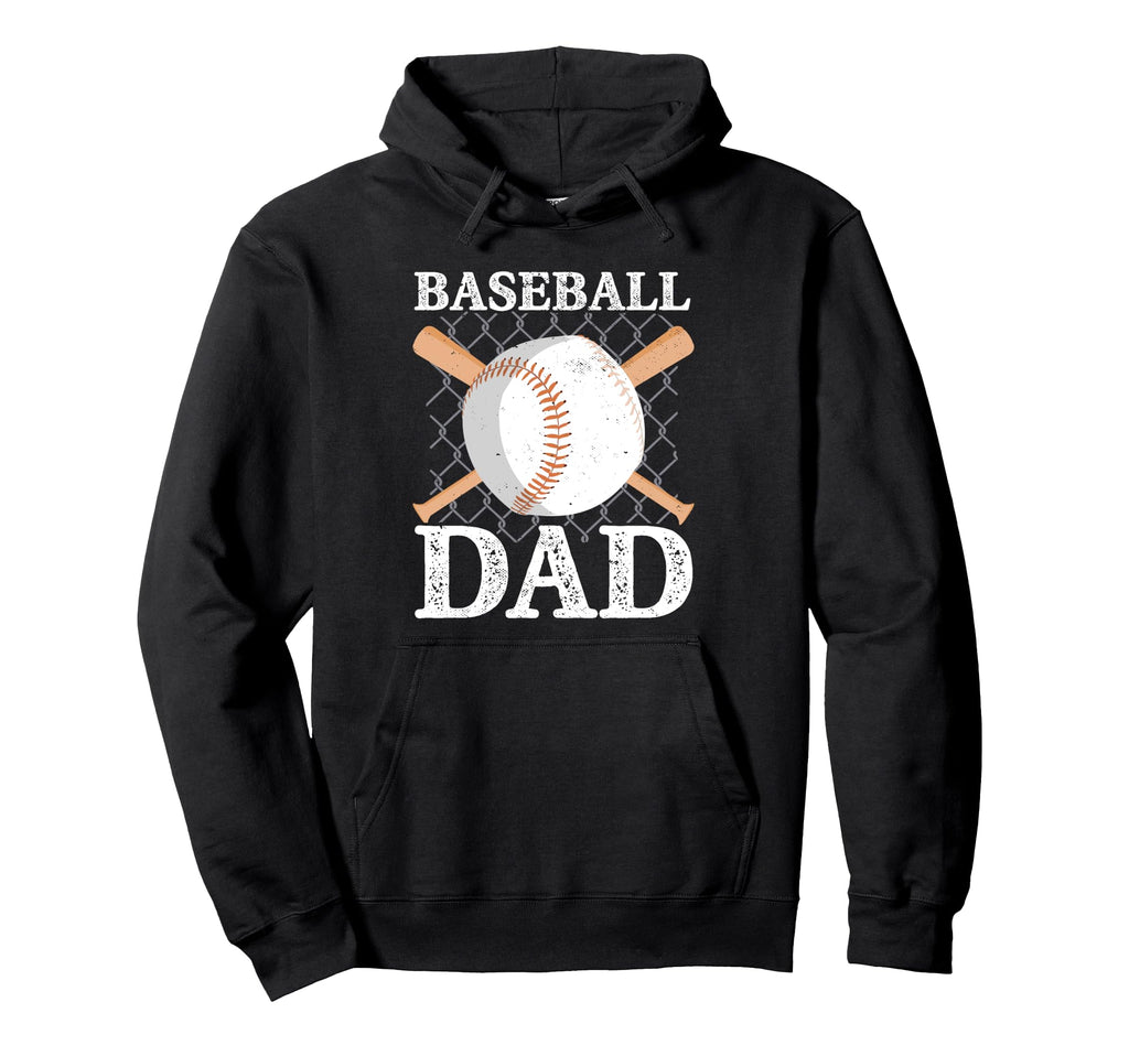Fathers Day Baseball Dad Parent Hoodie - Minimalist Print for Adults - T-Shirt, Sweatshirt, Hoodie