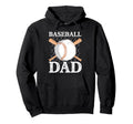 Fathers Day Baseball Dad Parent Hoodie - Minimalist Print for Adults - T-Shirt, Sweatshirt, Hoodie