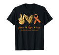 Peace Love Cure Multiple Sclerosis T-Shirt - Custom Art Print for Adults - T-Shirt, Sweatshirt, Hoodie