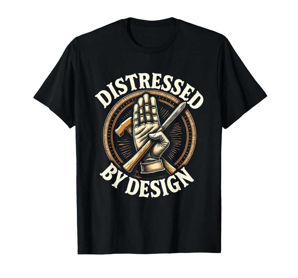 Distressed Mens T-Shirt - Trendy Graphic Unisex - T-Shirt, Sweatshirt, Hoodie