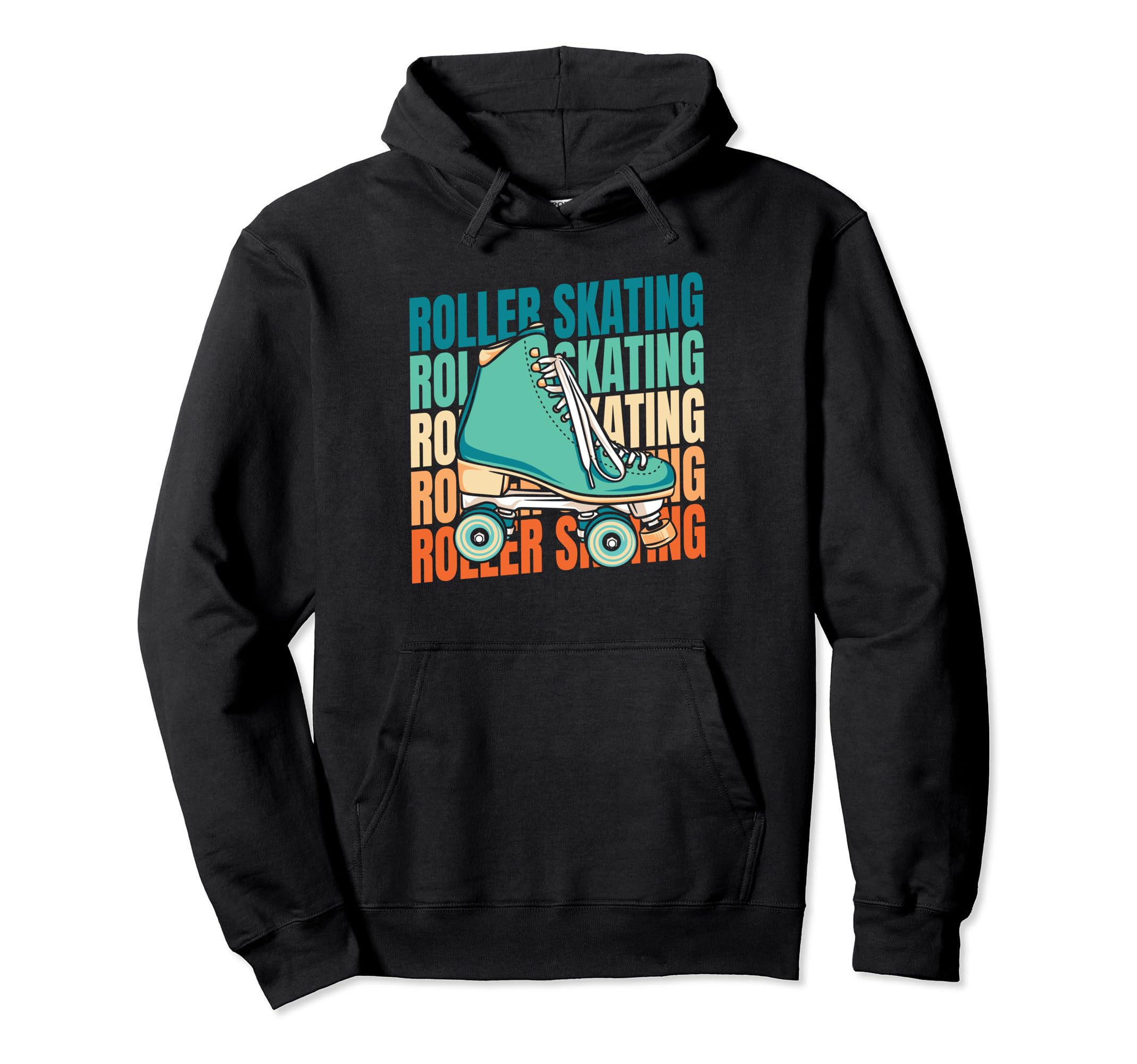 Skates Skater Roller Skating Hoodie - Custom Art Print for Adults - T-Shirt, Sweatshirt, Hoodie