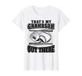 Baseball Thats My Grandson Out There T-Shirt - Novelty Apparel for Adults - T-Shirt, Sweatshirt, Hoodie
