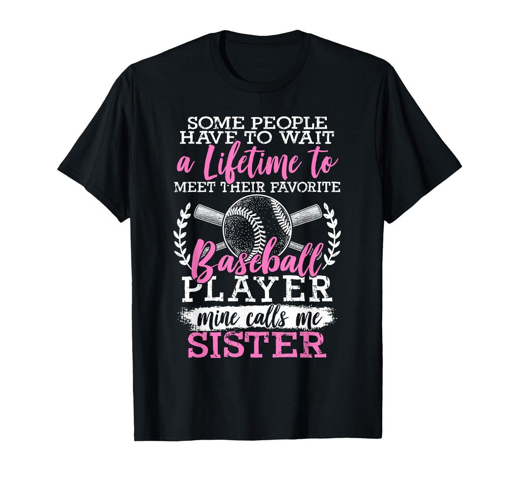 Baseball Player Sister Siblings T-Shirt - Minimalist Print Men Women - T-Shirt, Sweatshirt, Hoodie