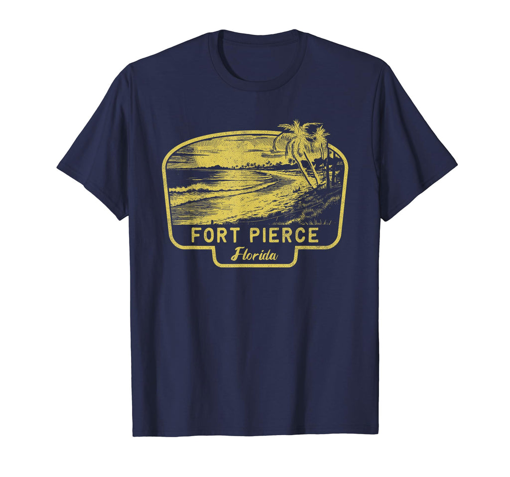 Fort Pierce Florida Beach Surf Blue T-Shirt - Graphic Print for Adults - T-Shirt, Sweatshirt, Hoodie