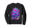 Celestial Retrowave Solar System Sweatshirt - Novelty Apparel for Adults - T-Shirt, Sweatshirt, Hoodie