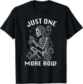 Just One More Row Knitting Knitters Merch - Adult & Kids T-Shirts, Sweatshirts & Hoodies apparel design preview 1