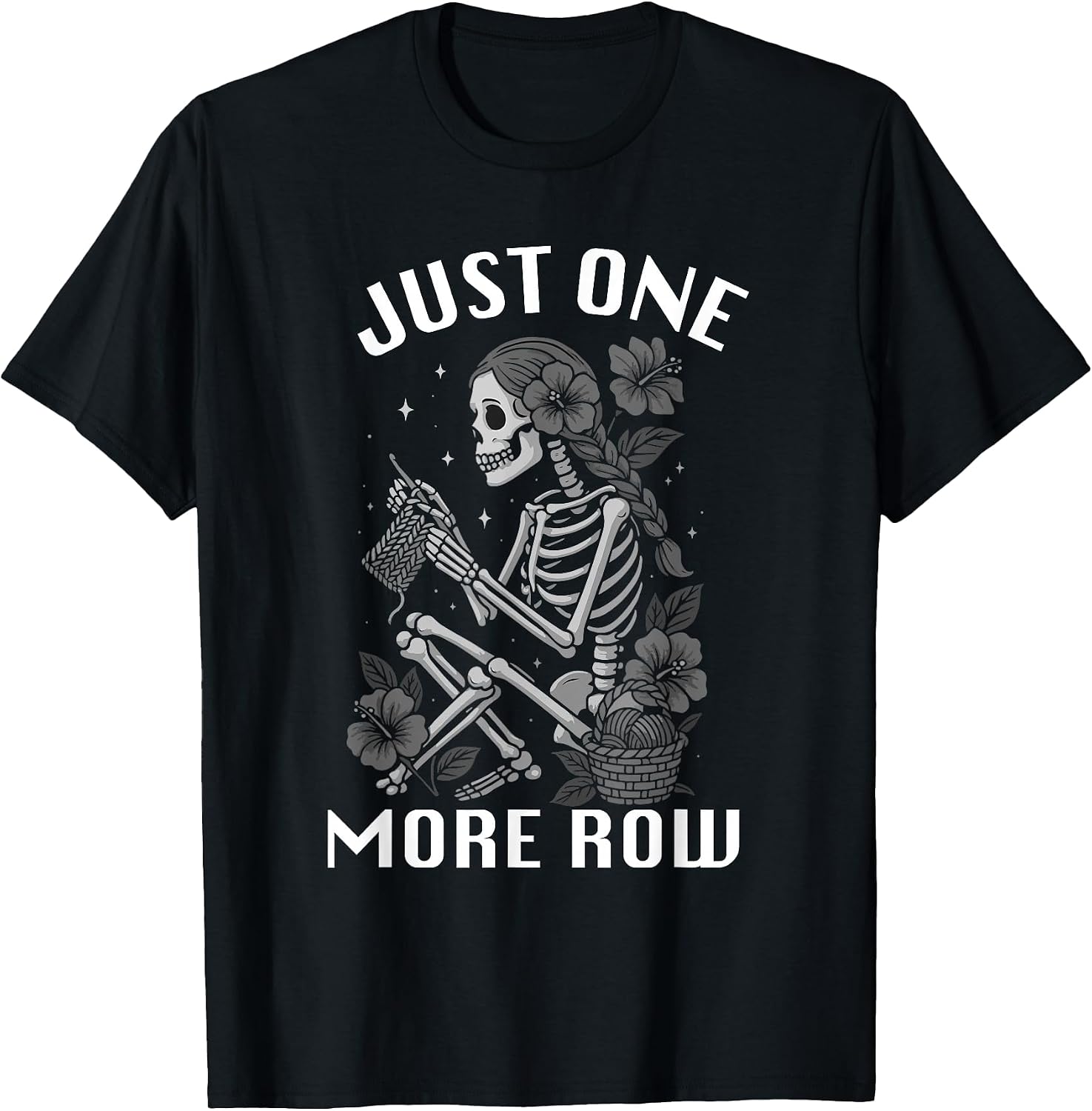 Just One More Row Knitting Knitters Merch - Adult & Kids T-Shirts, Sweatshirts & Hoodies apparel design preview 1
