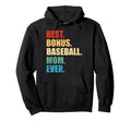 Bonus Mom Baseball Stepmom Bonus Hoodie - Casual Everyday Wear Men Women - T-Shirt, Sweatshirt, Hoodie
