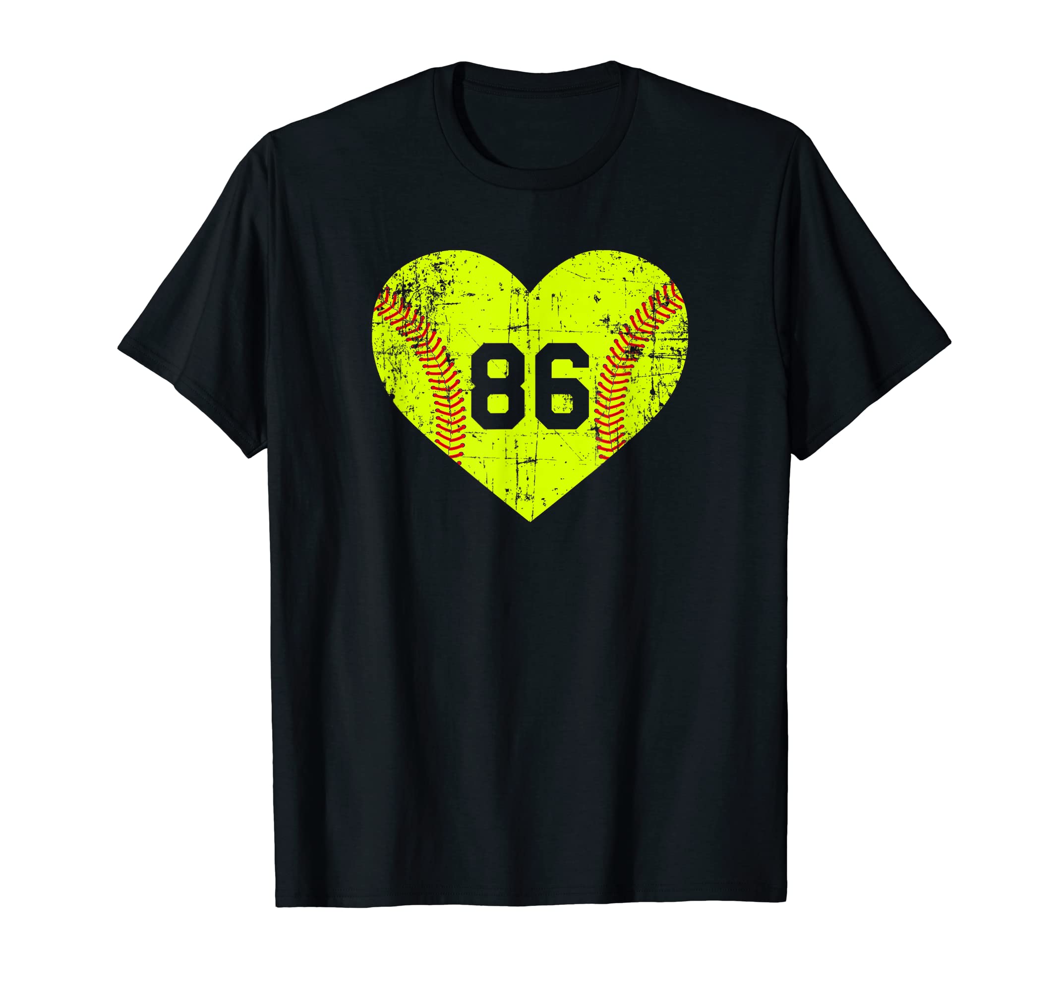 Fastpitch Softball 86 Jersey Number T-Shirt - Minimalist Print Unisex - T-Shirt, Sweatshirt, Hoodie
