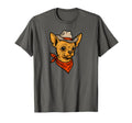 Funny Cowboy Chihuahua Drawing Dog T-Shirt - Fun Novelty Design Unisex - T-Shirt, Sweatshirt, Hoodie
