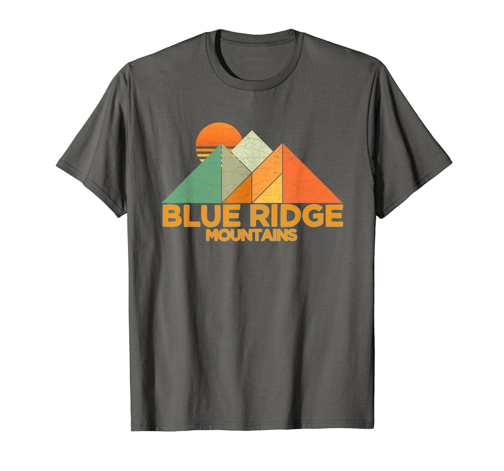 Blue Ridge Mountains Distressed T-Shirt - Fun Novelty Design Men Women - T-Shirt, Sweatshirt, Hoodie