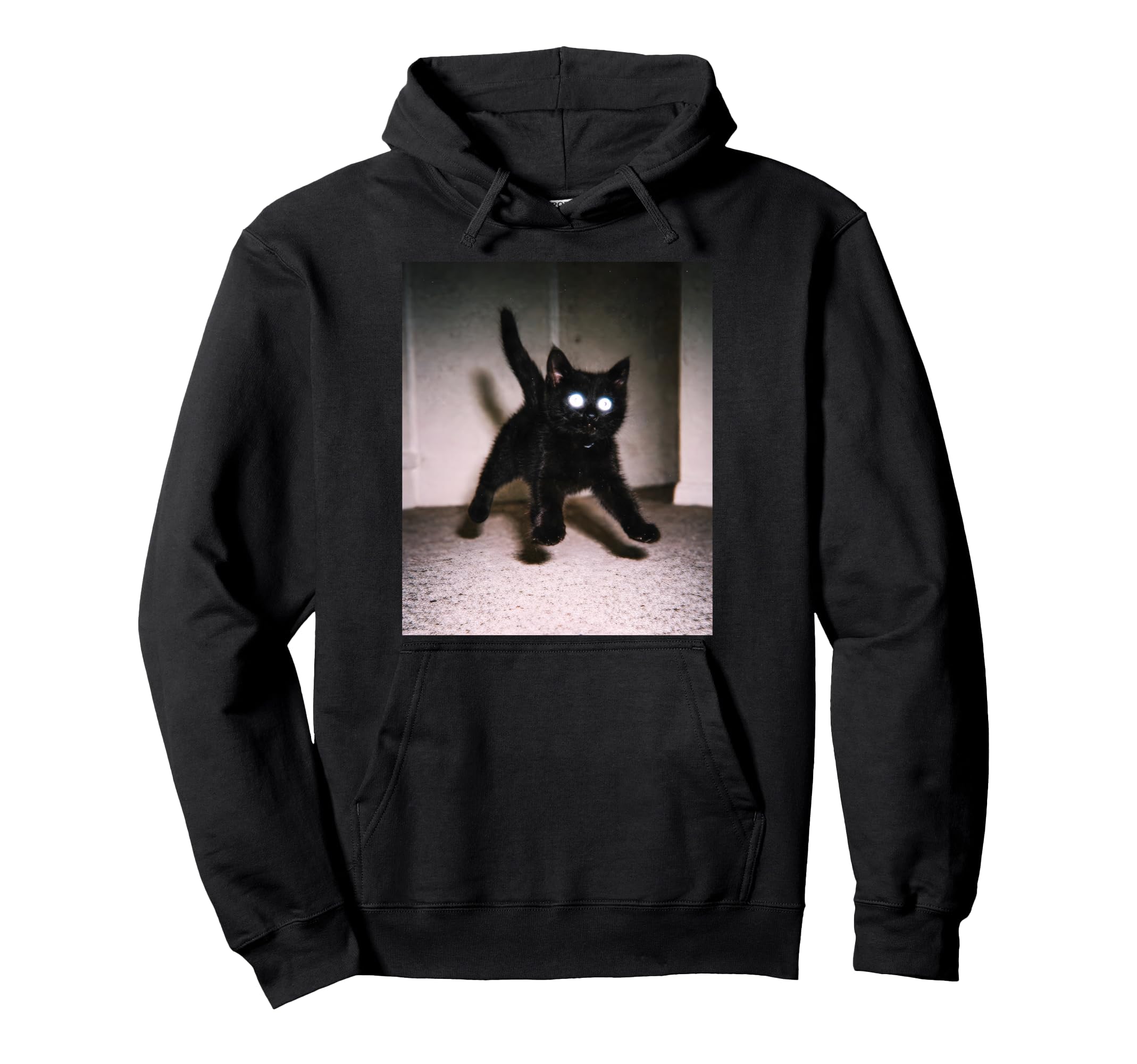 Funny Scared Startled Cat Jumping Hoodie - Custom Art Print for Adults - T-Shirt, Sweatshirt, Hoodie